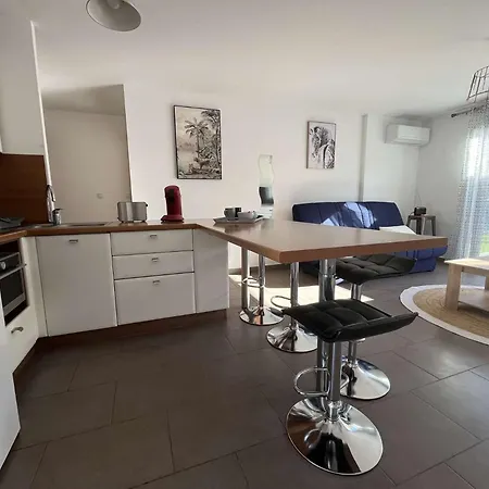 Apartment T2 Climatise Avec Jardin Proche *